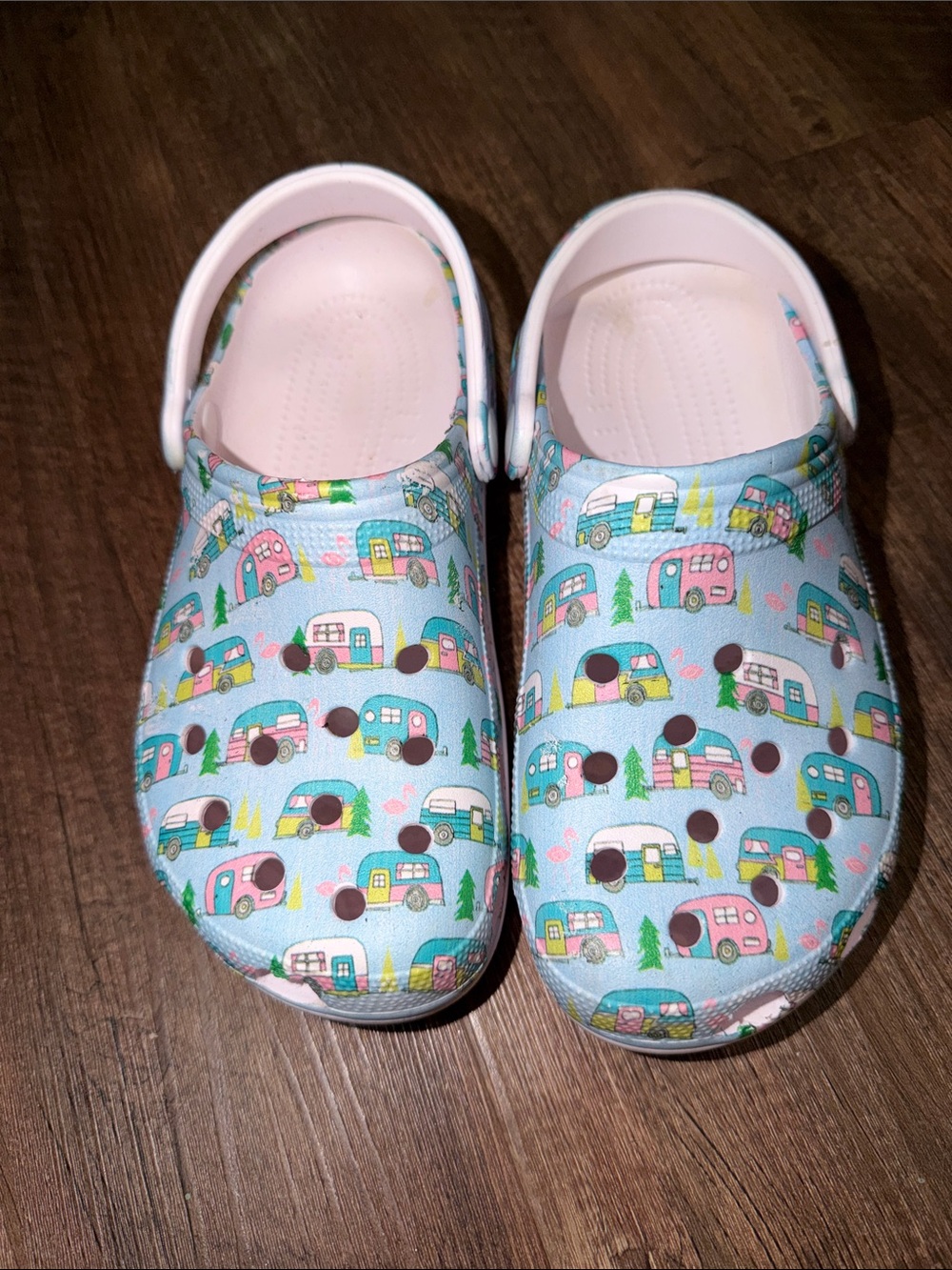 Womens Camper Flamingo Clogs “Crocs” not actual croc brand though size 7